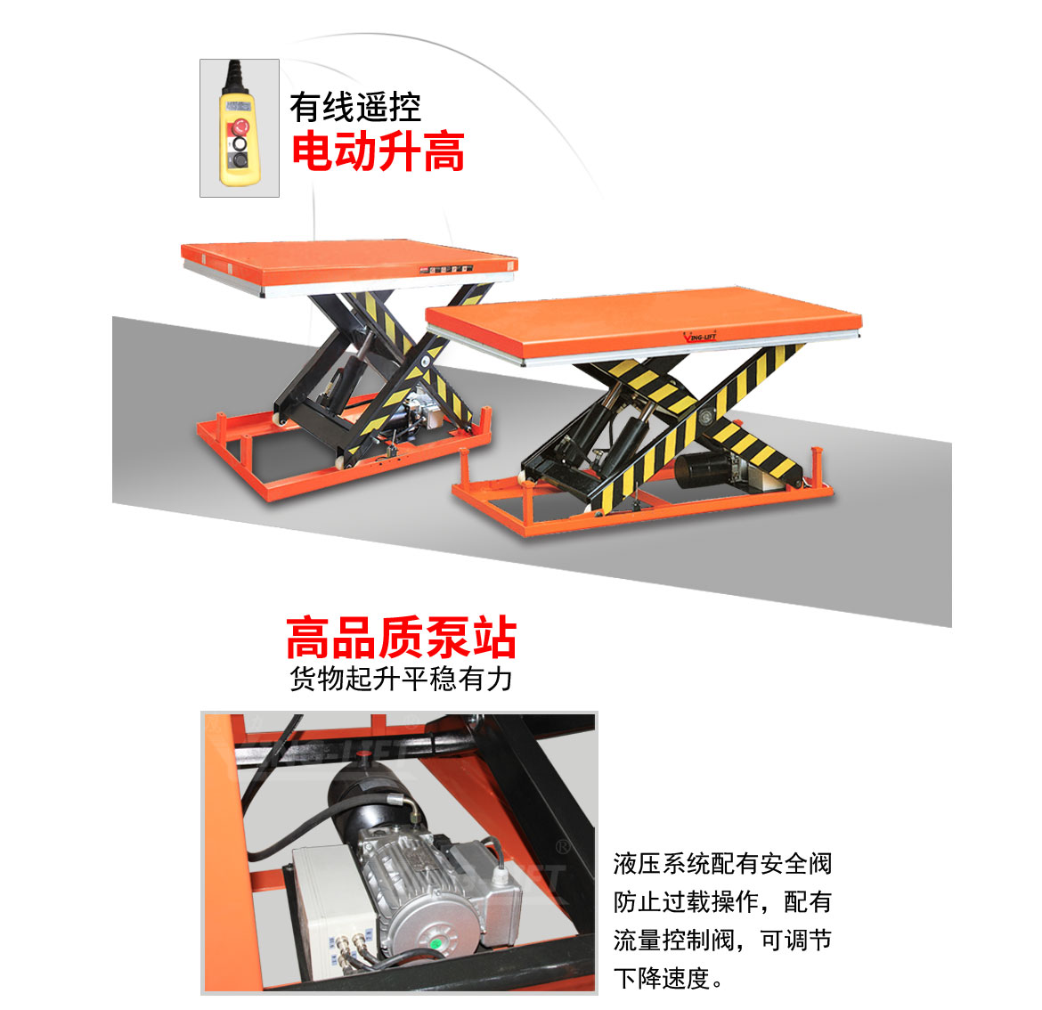 標(biāo)準(zhǔn)型單剪固定電動(dòng)升降平臺(tái)